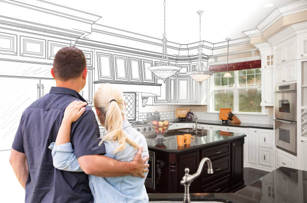 Professional Kitchen Island Installation technician working in Audubon, PA
